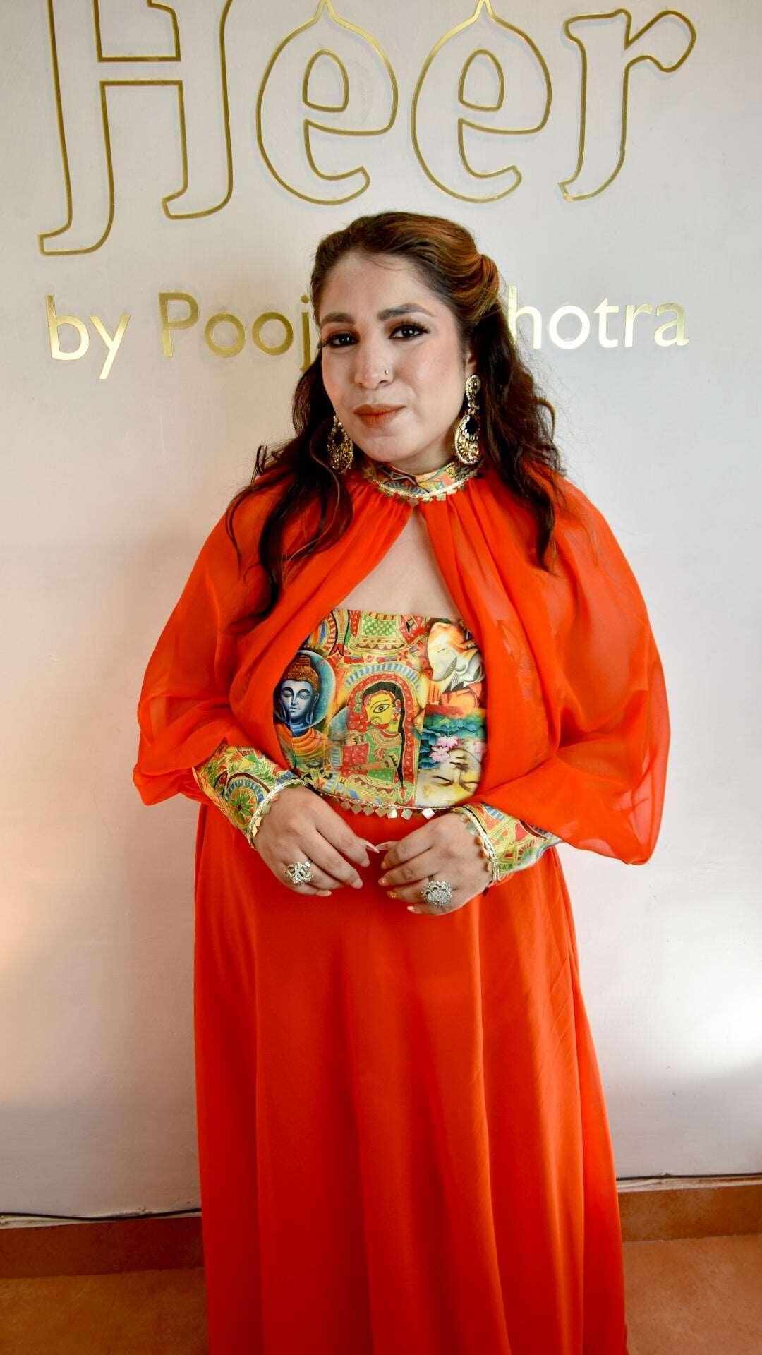 Orange long dress - Heer by Pooja