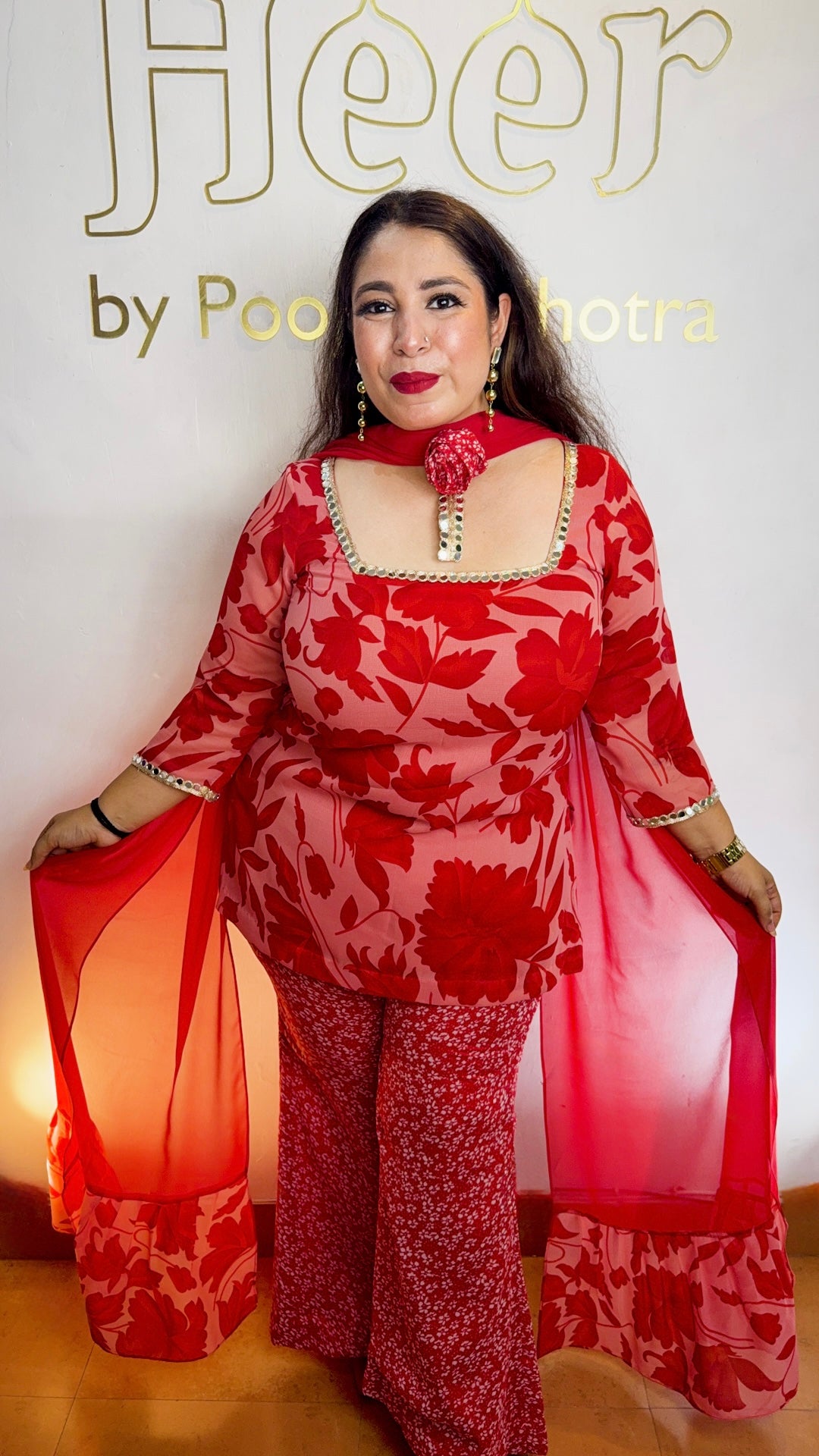 Ruby sharara set