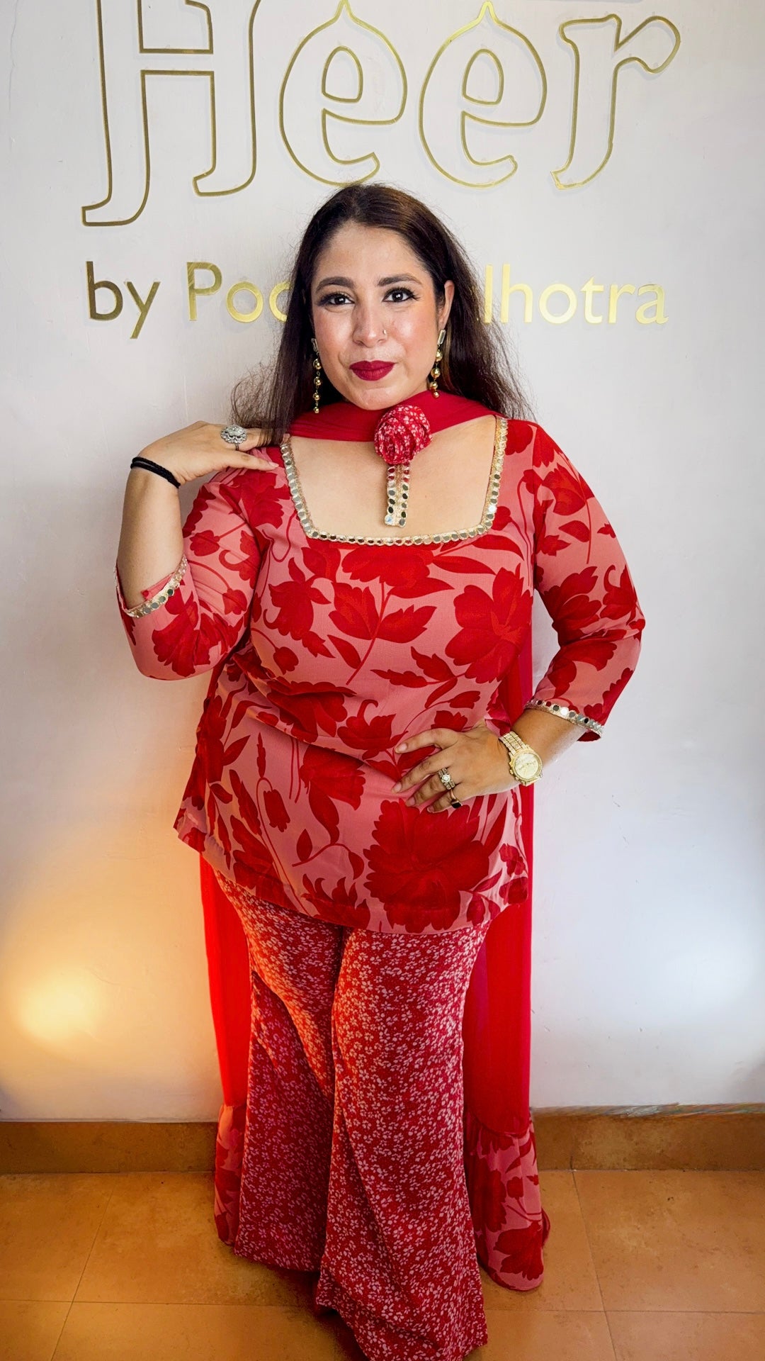 Ruby sharara set