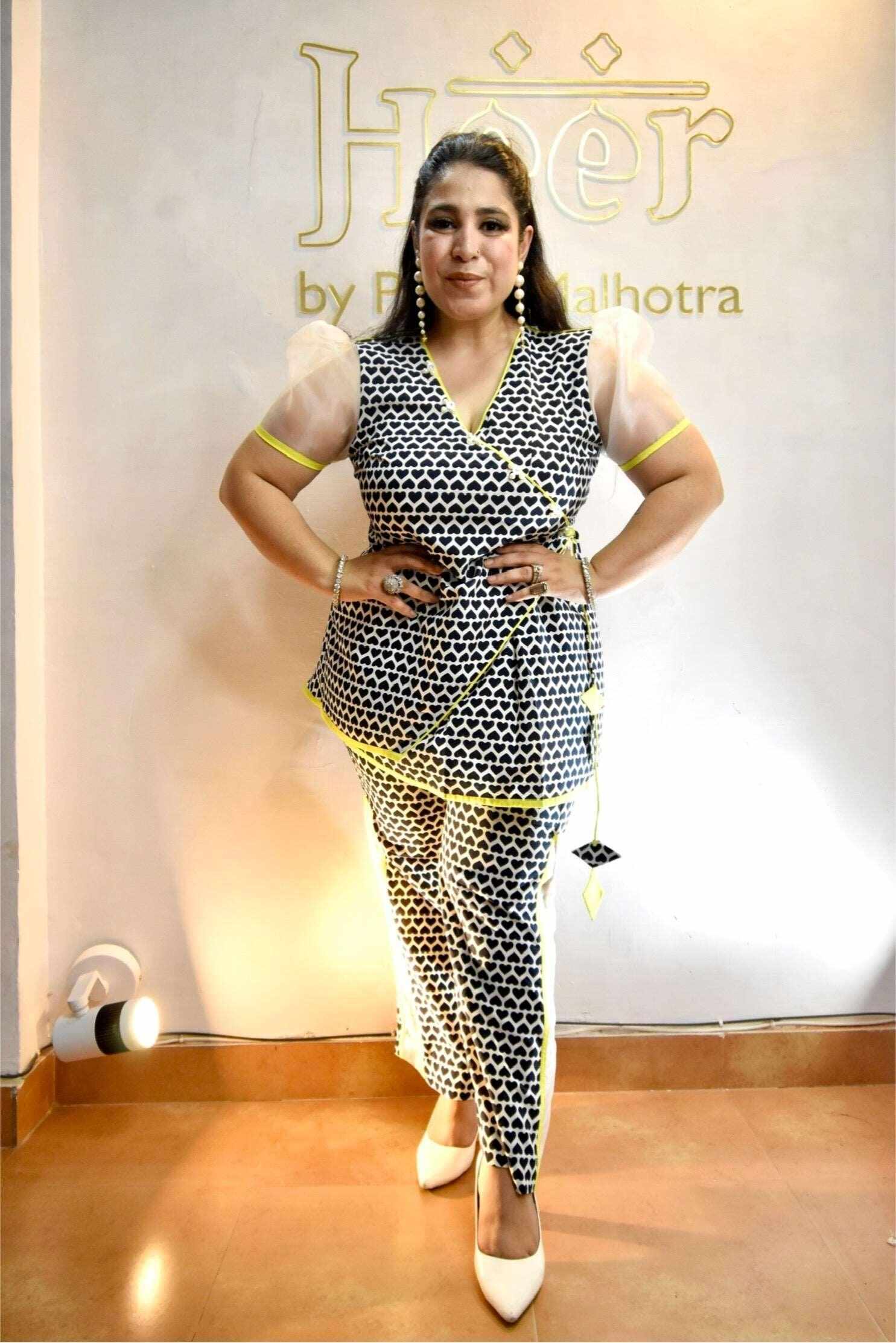 Heart shape Co ord set - Heer by Pooja