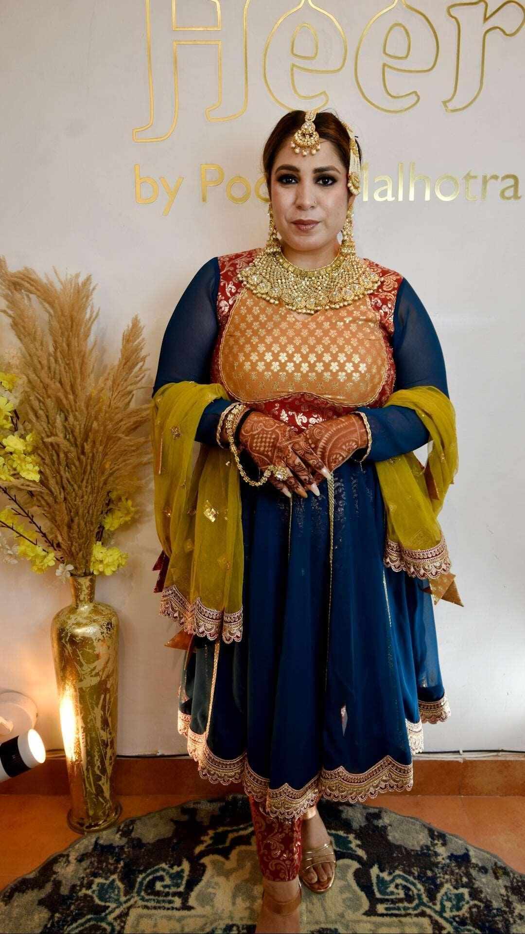 Multicolored Anarkali - Heer by Pooja
