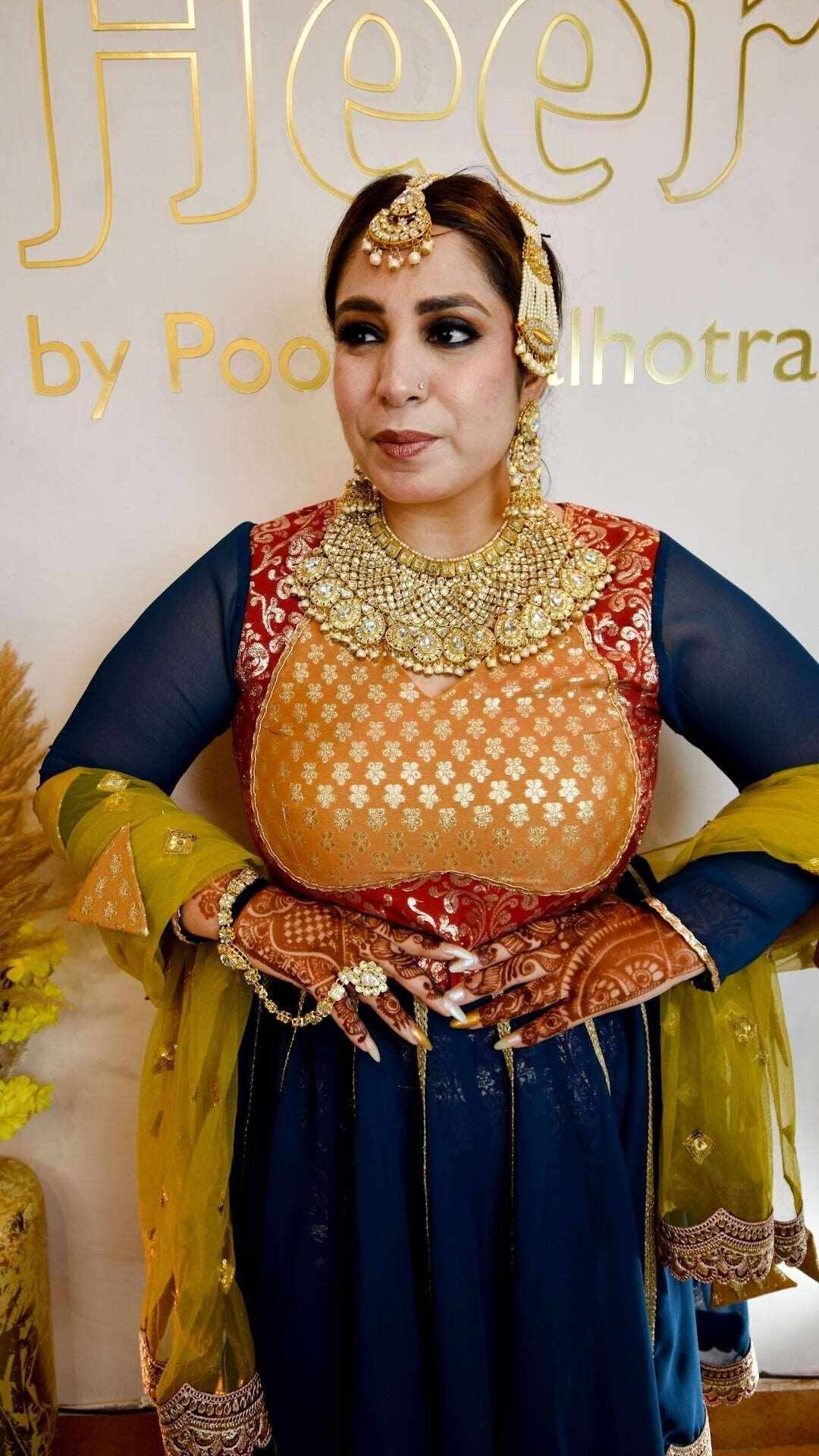 Multicolored Anarkali - Heer by Pooja