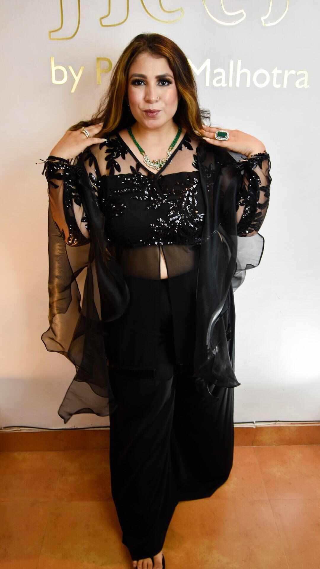 Black Sparkling Pakistani Suit - Heer by Pooja