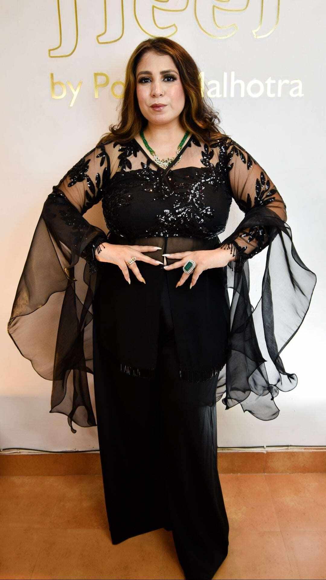 Black Sparkling Pakistani Suit - Heer by Pooja