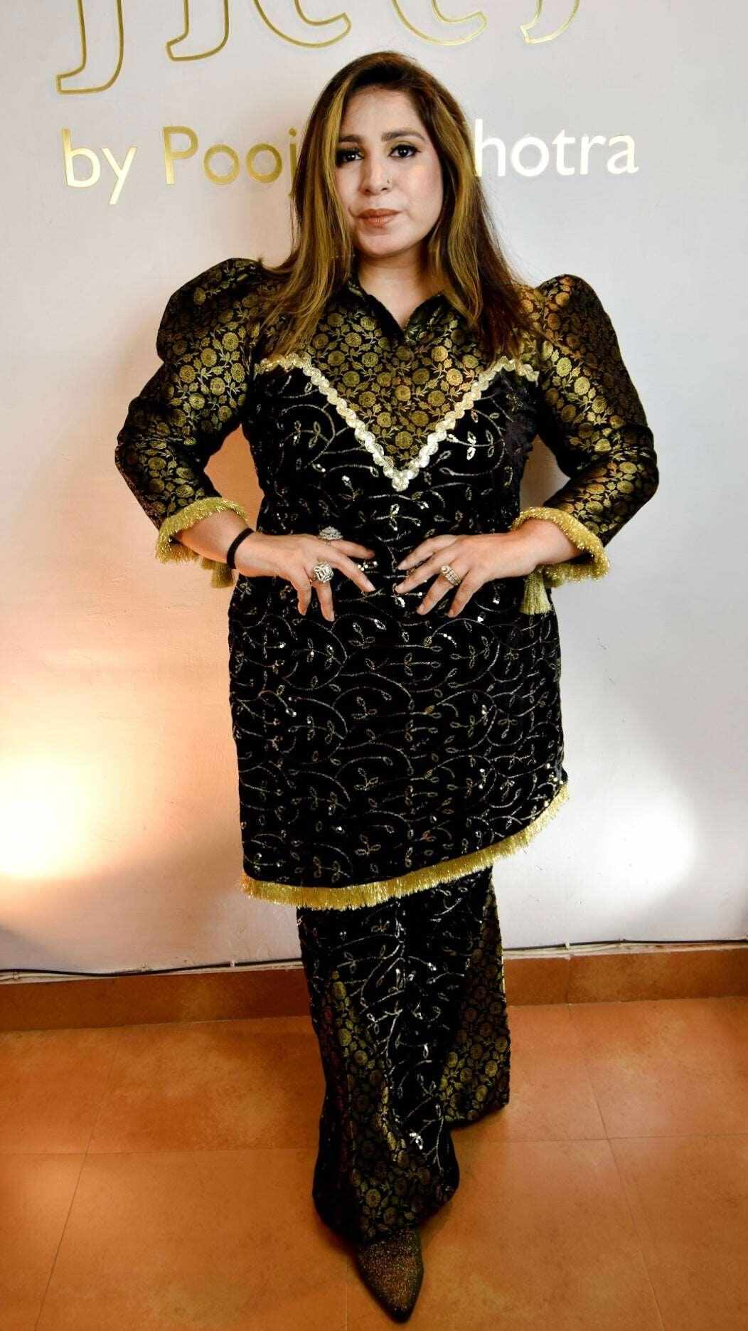 Velvet brocade co ord set - Heer by Pooja