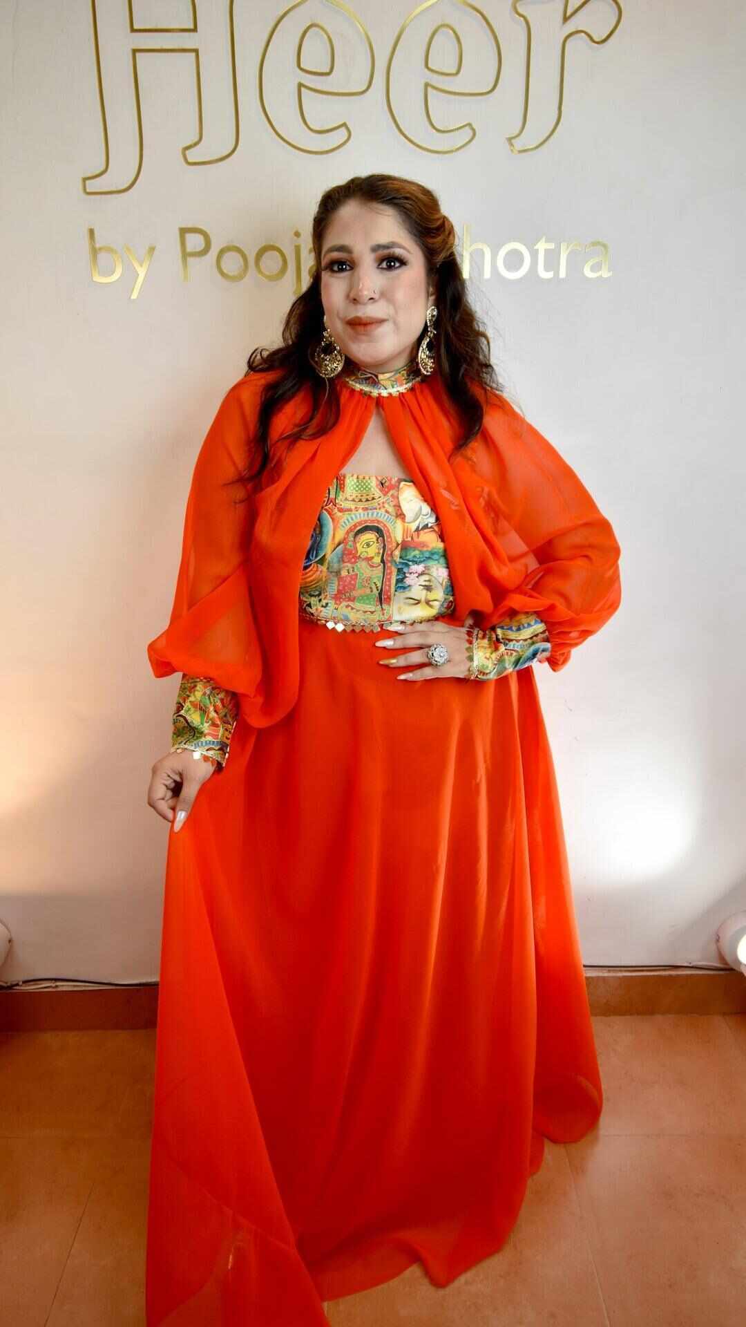 Orange long dress - Heer by Pooja