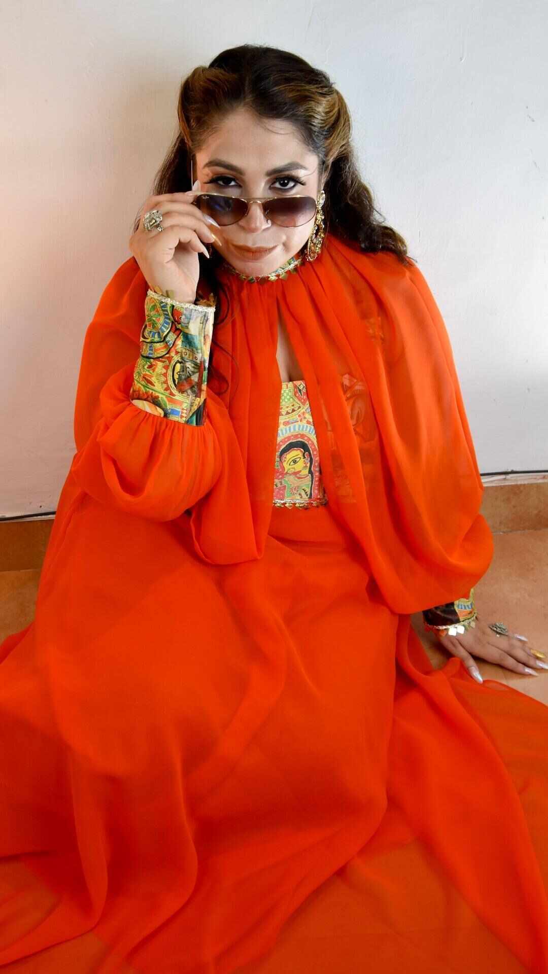 Orange long dress - Heer by Pooja