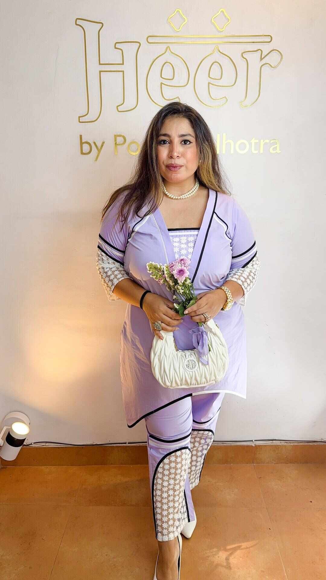Lavander floral co ord set Heer by Pooja