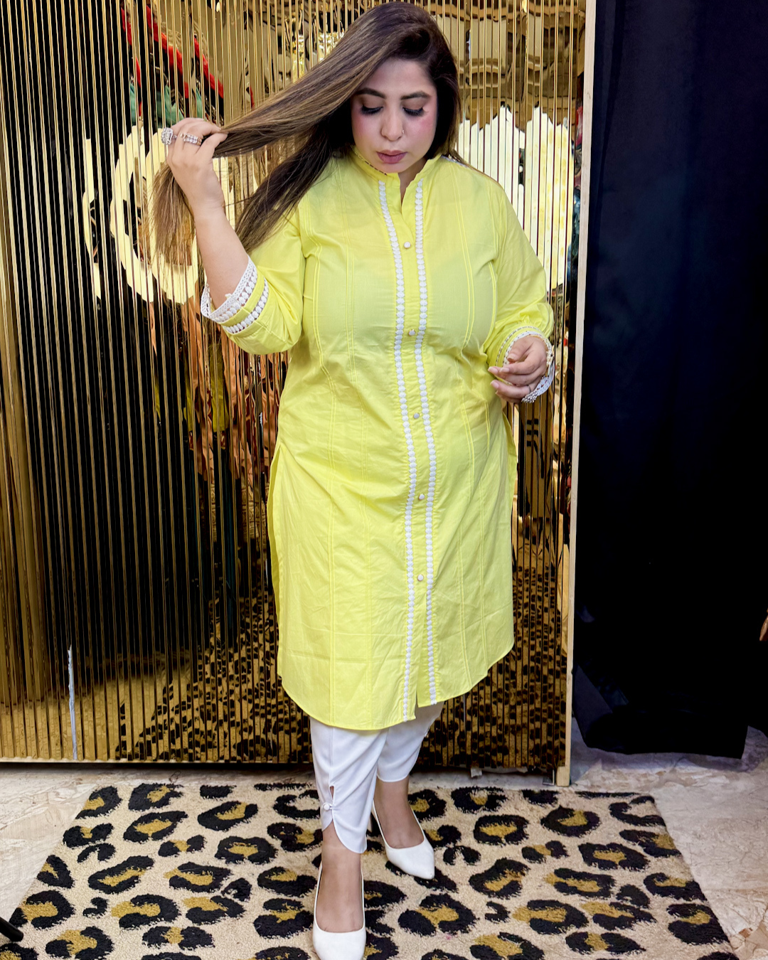 Cotton kurti with Pants