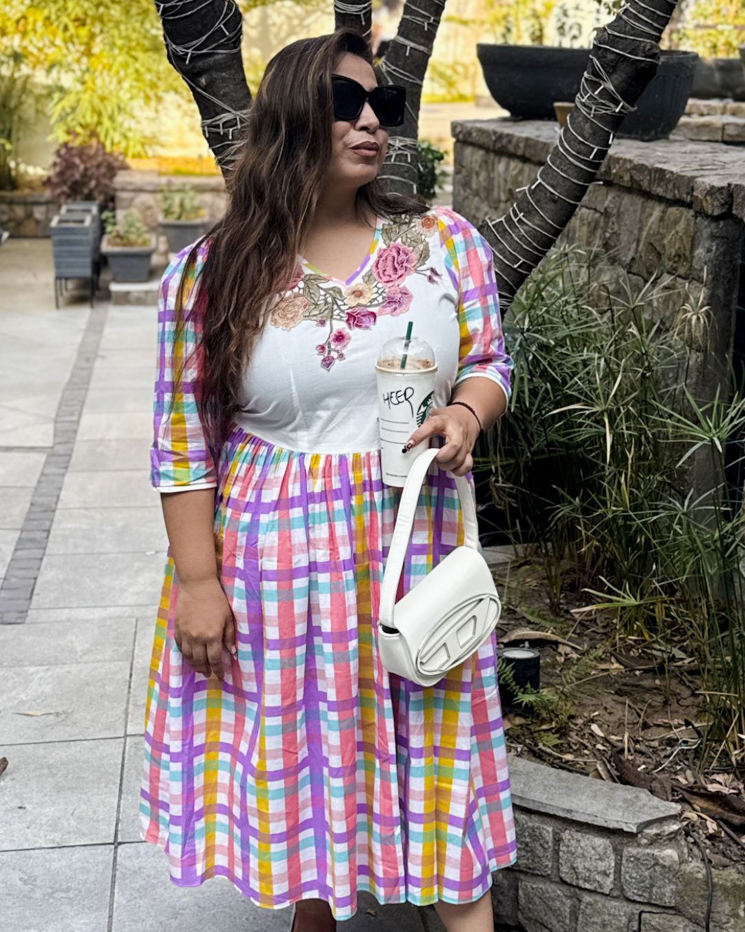 Candy check dress