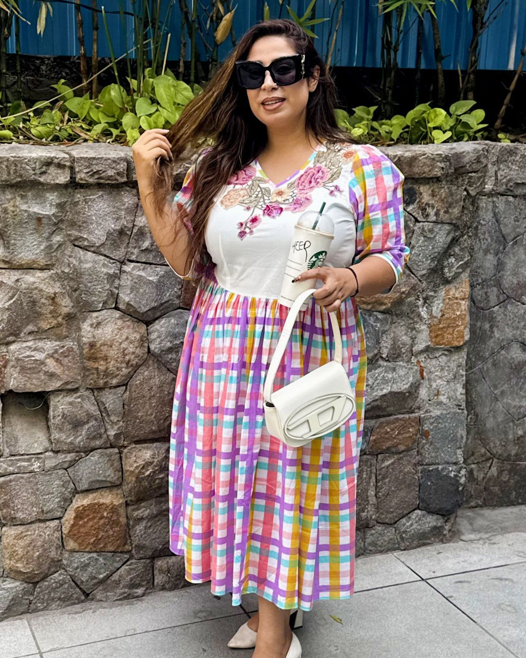 Candy check dress