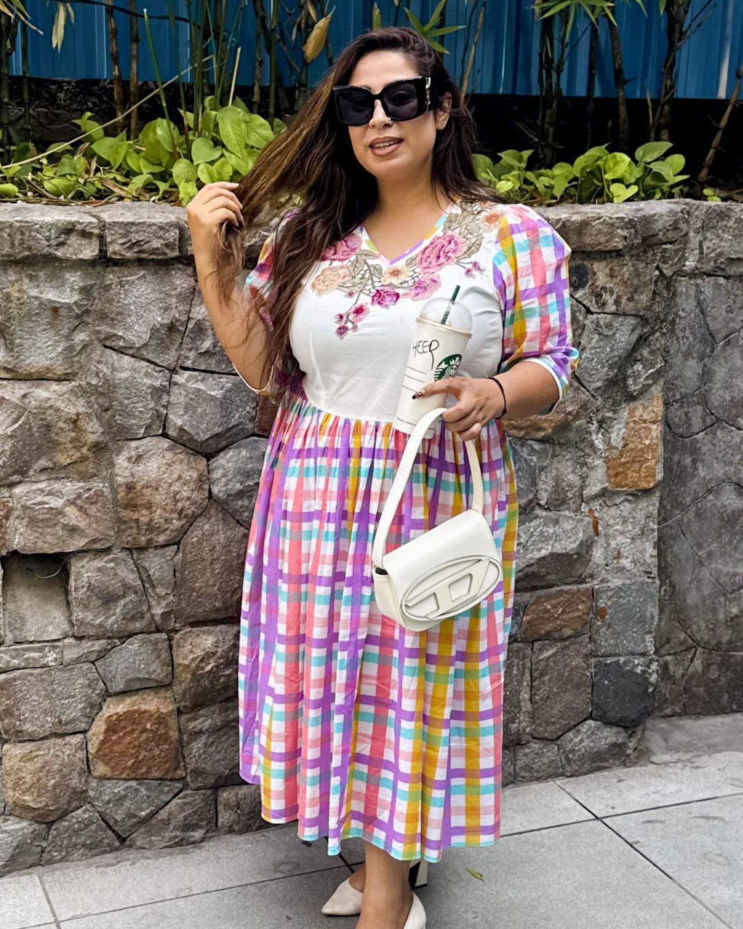 Candy check dress
