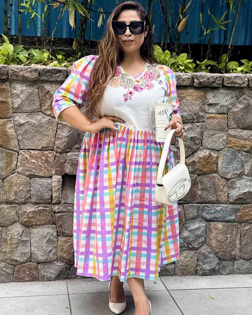 Candy check dress