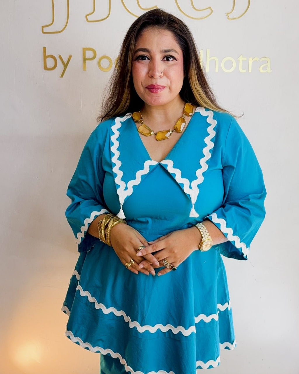 Turquoise cotton set