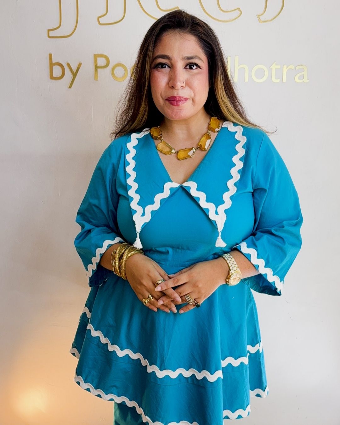 Turquoise cotton set