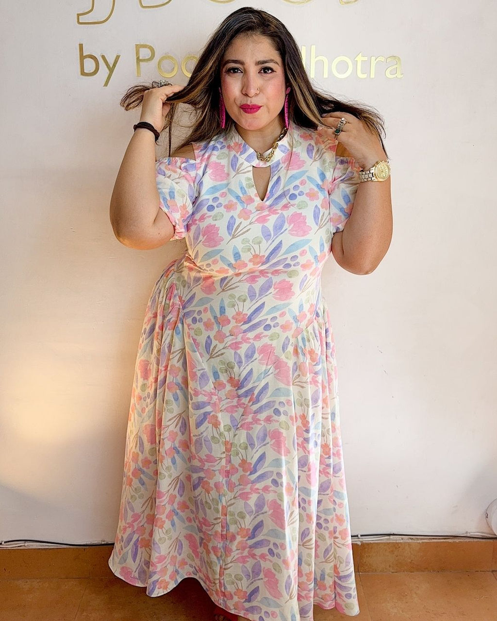 Floral maxi dress