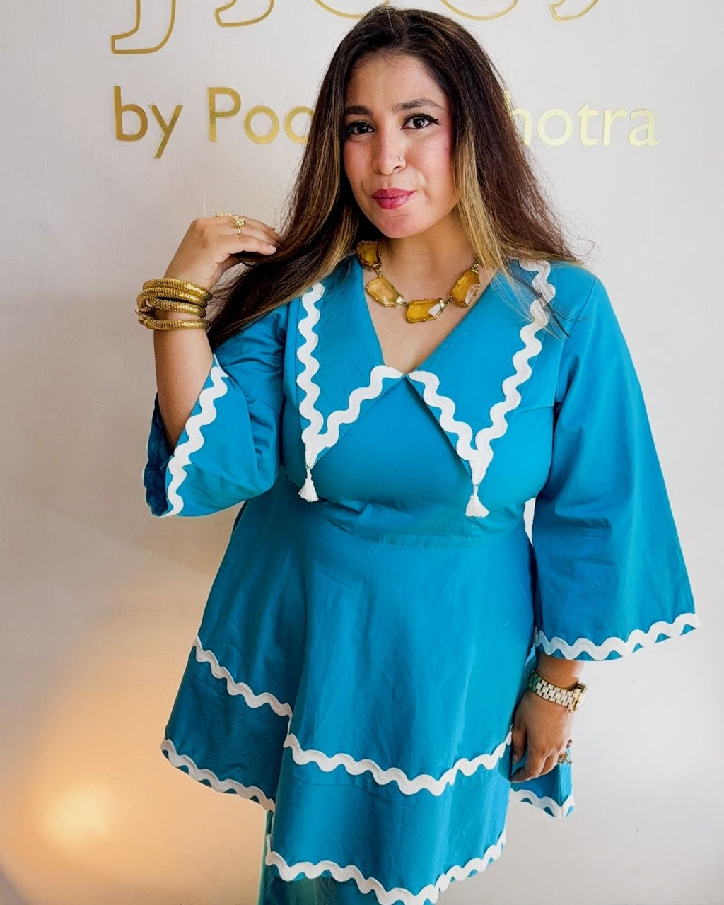 Turquoise cotton set