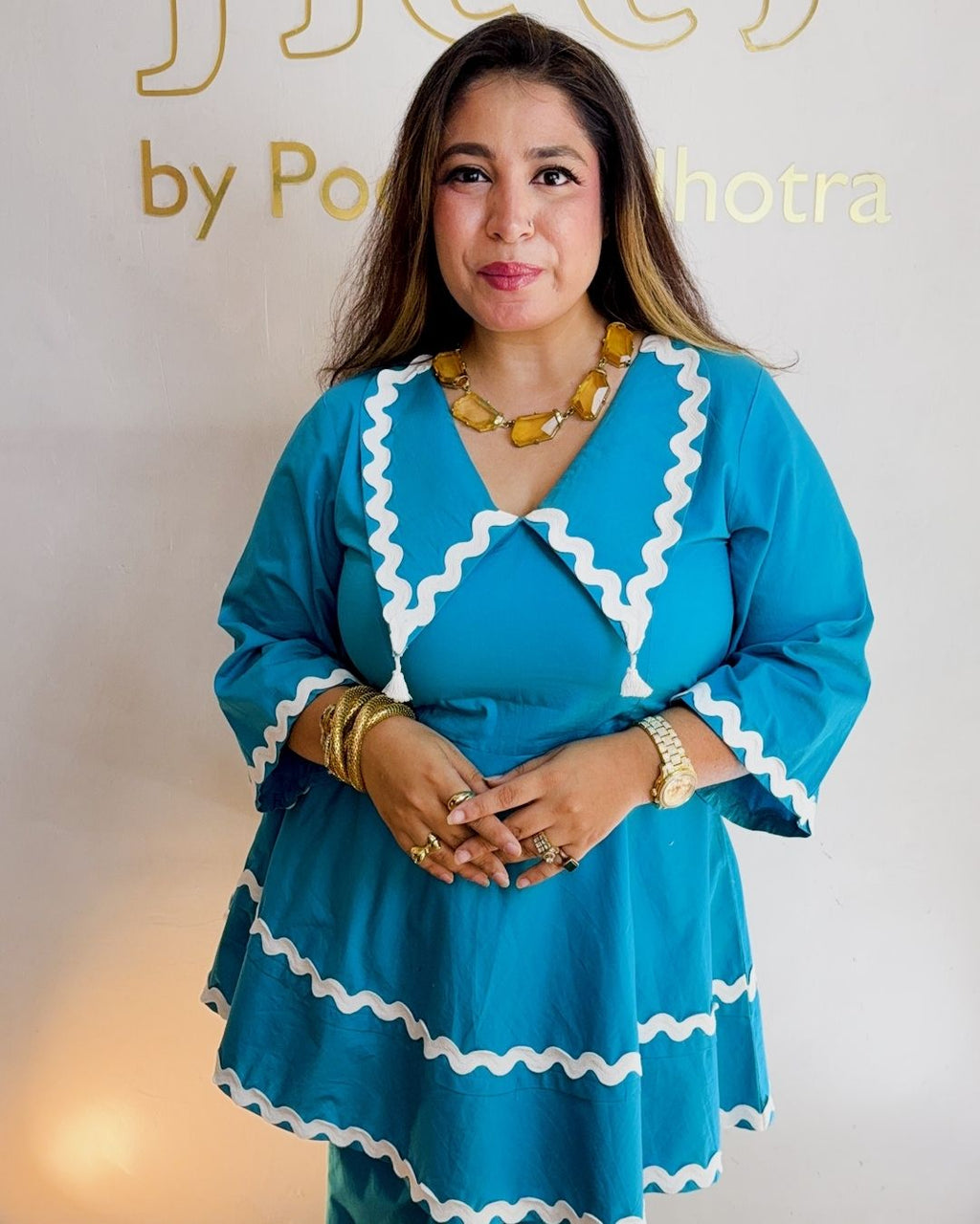 Turquoise cotton set