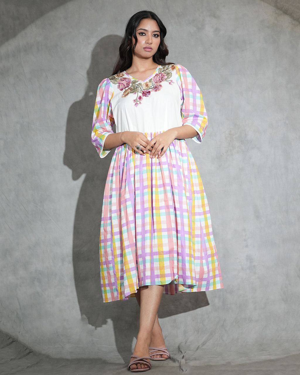 Candy check dress