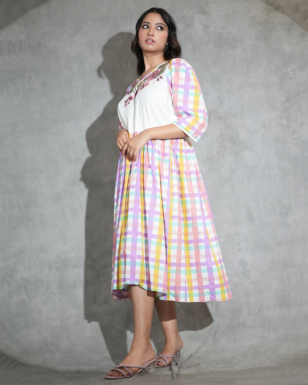 Candy check dress