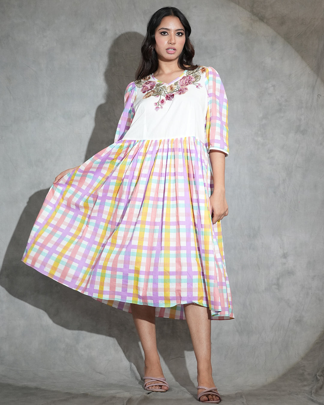 Candy check dress