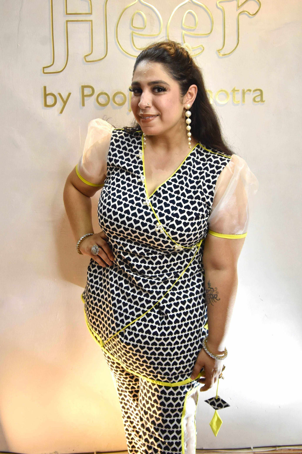 Heart shape Co ord set - Heer by Pooja