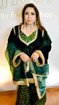 Emerald green sharara set Heer by Pooja