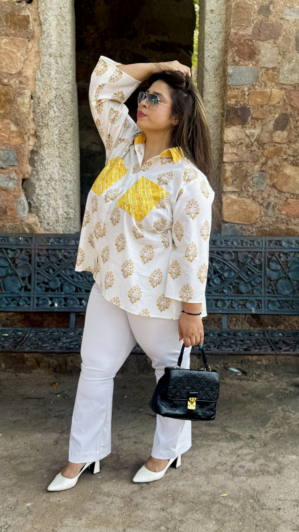 Handcrafted block print shirt