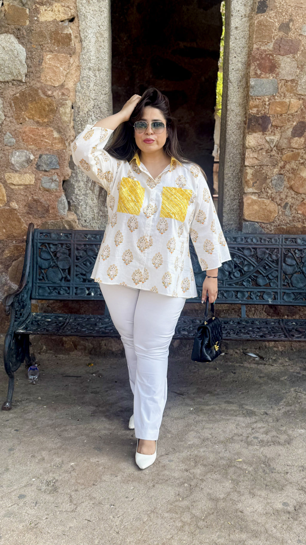 Handcrafted block print shirt