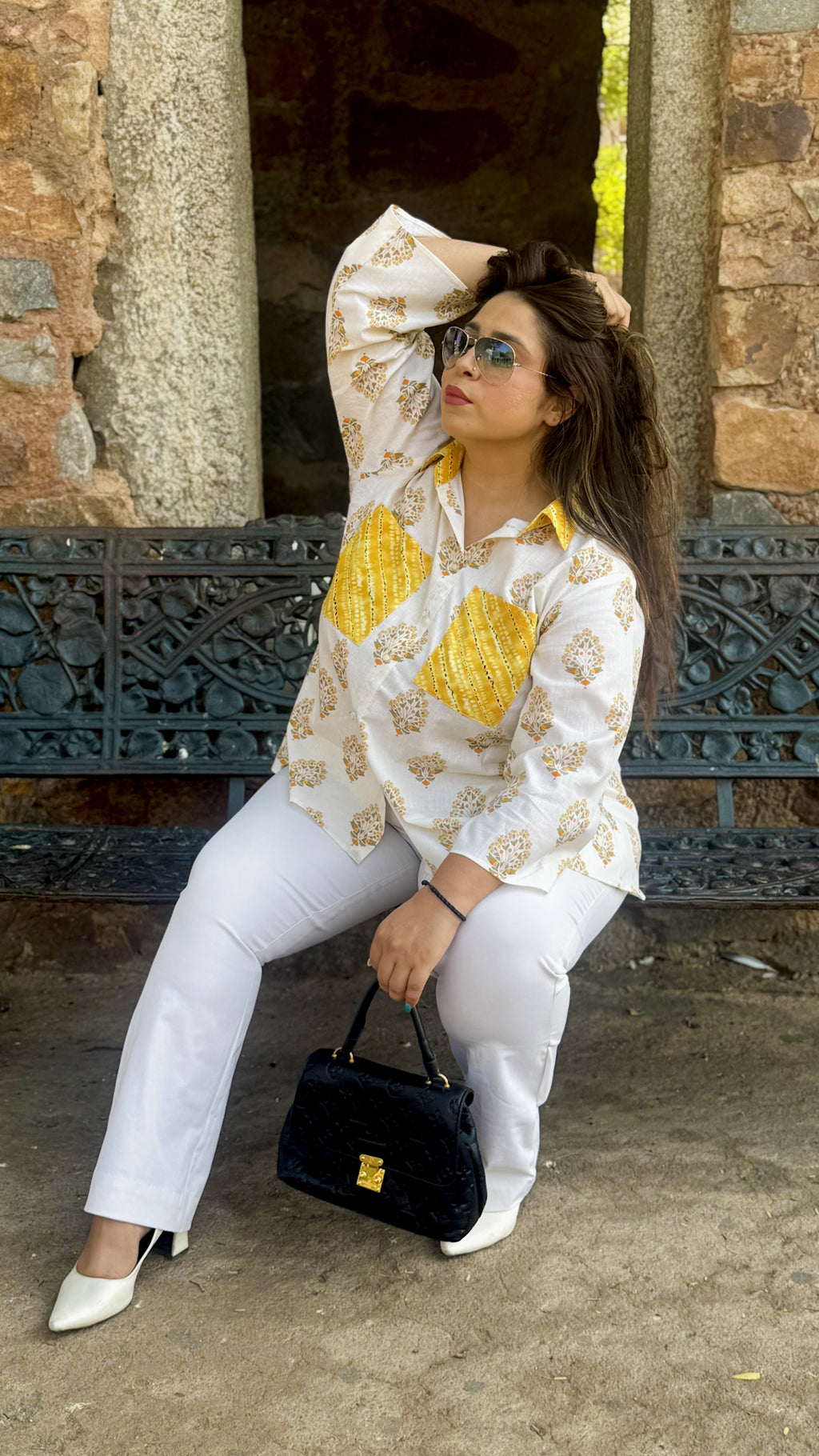 Handcrafted block print shirt