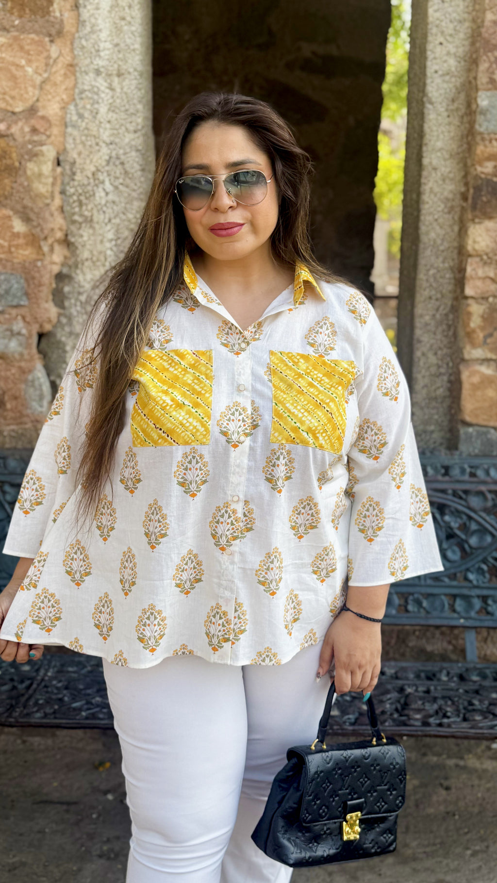 Handcrafted block print shirt